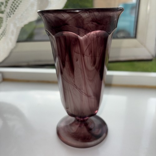 Vintage purple slag - slag, glass