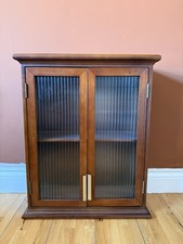 Wooden Reeded Glass Wall