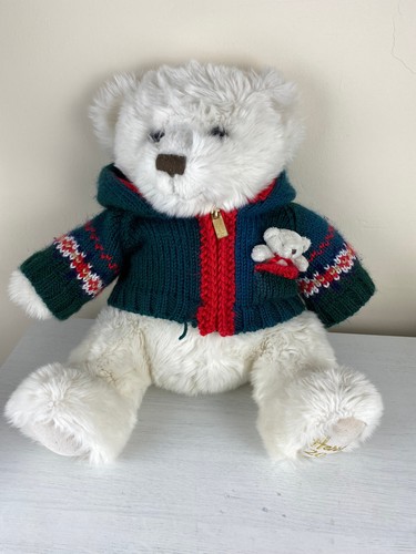 Polar bear plush hoodie - polar,