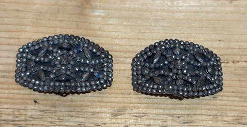 Antique shoe buckles - antique, made