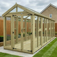 6x20 Glass Greenhouse Toughen