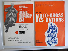 2 MOTO-CROSS & SCRAMBLE 1964 PROGRAMMES