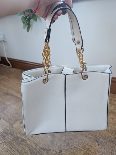 Orsay white faux leather - white, tote