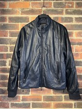 Emporio Armani Lamb Leather Jacket Size Medium Men's