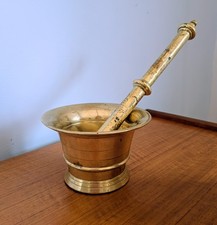 Brass Antique Mortar and