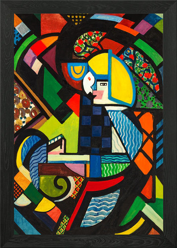 Abstract cubist portrait - abstract,