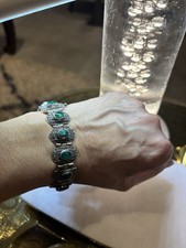 Vintage Marcasite & Green Onyx