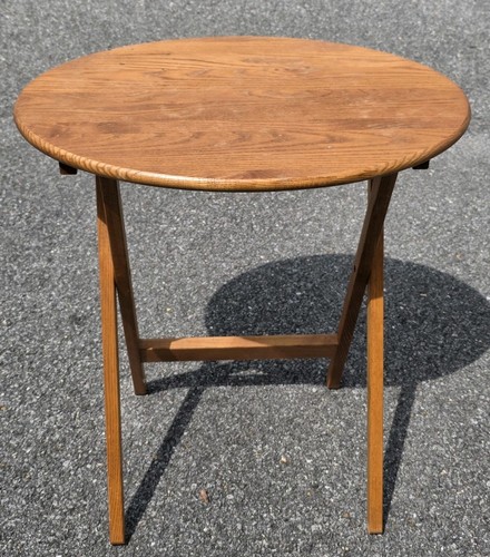 Folding snack table - snack, oval