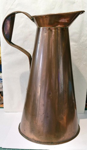 Vintage copper jug pitcher - vintage,