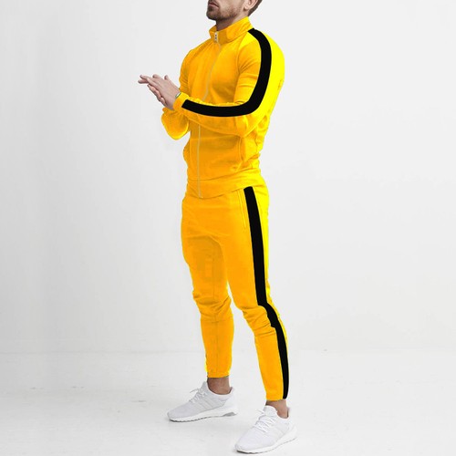 Men striped tracksuit full - striped,