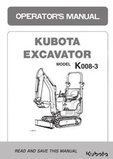 KUBOTA EXCAVATOR K008-3