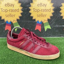 BNWOB RARE ADIDAS ORIGINALS TOPANGA DEAD STOCK RED SUEDE MENS TRAINERS UK 7