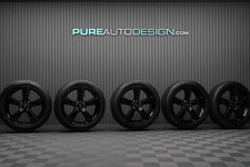 Genuine Defender 22 Inch Alloy Wheels Black With Continental Tyres x 5