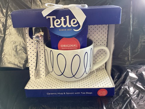 Tetley ceramic mug spoon - tetley,