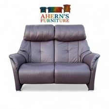 *Plum Leather Himolla Sofa (CHESTER) FREE DELIVERY ?*