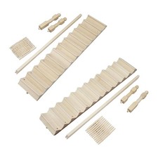 Miniature wooden staircase in