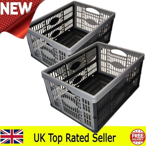 Storage box crate plastic flat - storage,