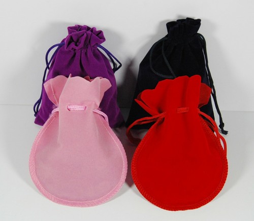 Velvet gift pouches - velvet, -wedding