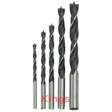 WOOD DRILL Bit 4MM 5MM 6MM 8MM 10MM Brand New Lip & Spur Point Auger Flat Wood