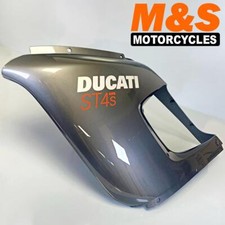 Ducati ST4S Left Hand Upper Fairing Panel 2005 Grey | Genuine Ducati 48011322BG