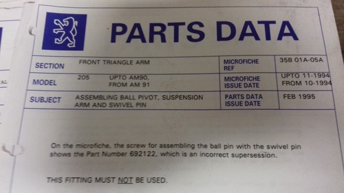 Peugeot 205 309 - , parts