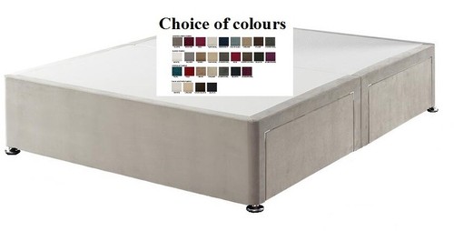 Divan sprung edge top bed - , base