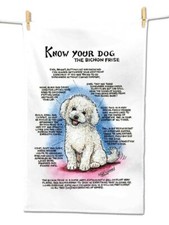 Bichon Frise Tea Towel - Bichons - 5054 -TT