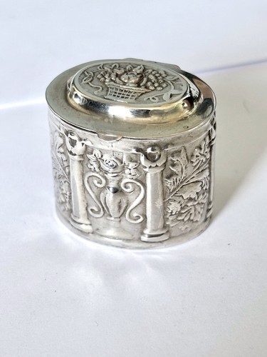 Vintage sterling silver pill - sterling,