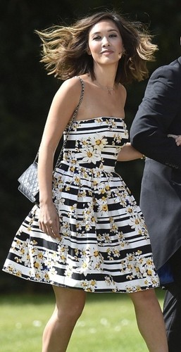 White black floral dress - white,