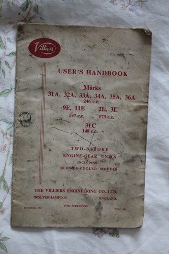 Villiers user handbook - user's,