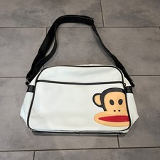 Paul Frank Julias the Monkey Monkey White Crossbody Messenger Bag 