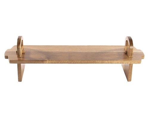 Raised serving platter acacia - serving,