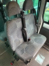 ✅ FORD TRANSIT MK7 MINIBUS 1st REAR PASSENGER DOUBLE SEAT 2007 - 2013 CREW CAB