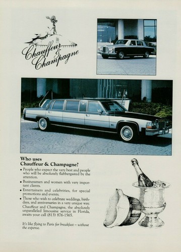 1985 chauffeur champagne - chauffeur, &