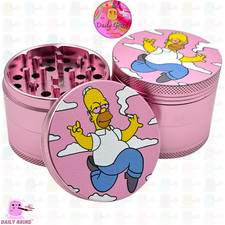 50mm Pink Y2K Cartoon Parody Pink Aluminium Tobacco 4-Part Grinder Funny Gift