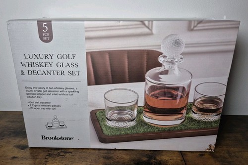 Brookstone luxury golf whiskey - luxury,