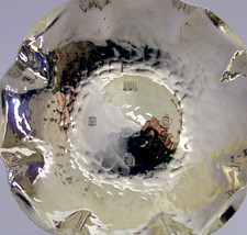 IRISH SOLID STERLING SILVER PLANISHED DISH 1970 ROYAL IRISH SILVER Co