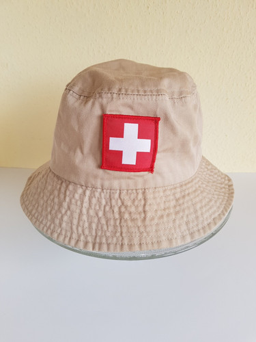 Fishing hat beige switzerland - fishing,