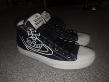 Vivienne Westwood Sneakers Boots Unisex UK 7 Black White Hi Top Trainers shoes