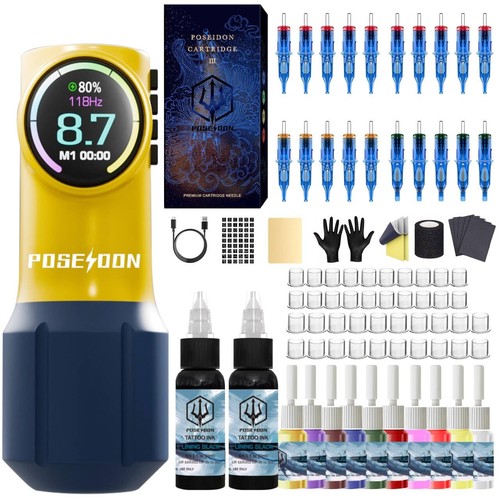 Poseidon tattoo kit - poseidon,