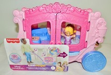 NEW Fisher-Price DISNEY PRINCESS Pull-Along MUSICAL CARRIAGE - For 1.5 YRS +