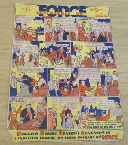 1930 force cereal comic - force,