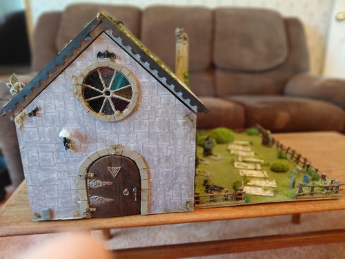 Vintage dollhouse church - vintage,