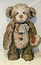Charlie Bears Gertrude Plush Standing Large Jointed Teddy Bear SIGNED TAG