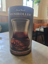 Final Touch Rum Roller Rum Glass Stainless Steel Ice Chilling Ball and Tong Set