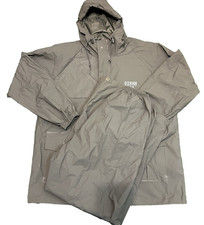 Mens OZARK TRAIL HOODED Jacket Coat & Pants Set Raincoat Size Large L