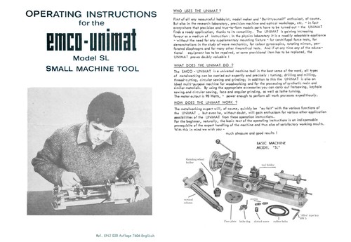 Emco unimat mini - emco, sl