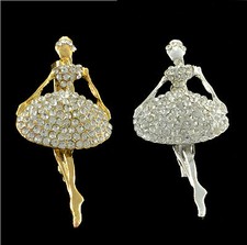 GOLD OR SILVER DANCING GIRL