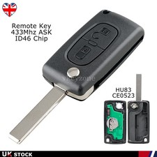 2 Button Flip Remote Key Fob
