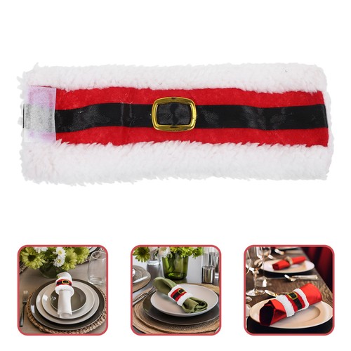Reusable napkin rings - reusable, red